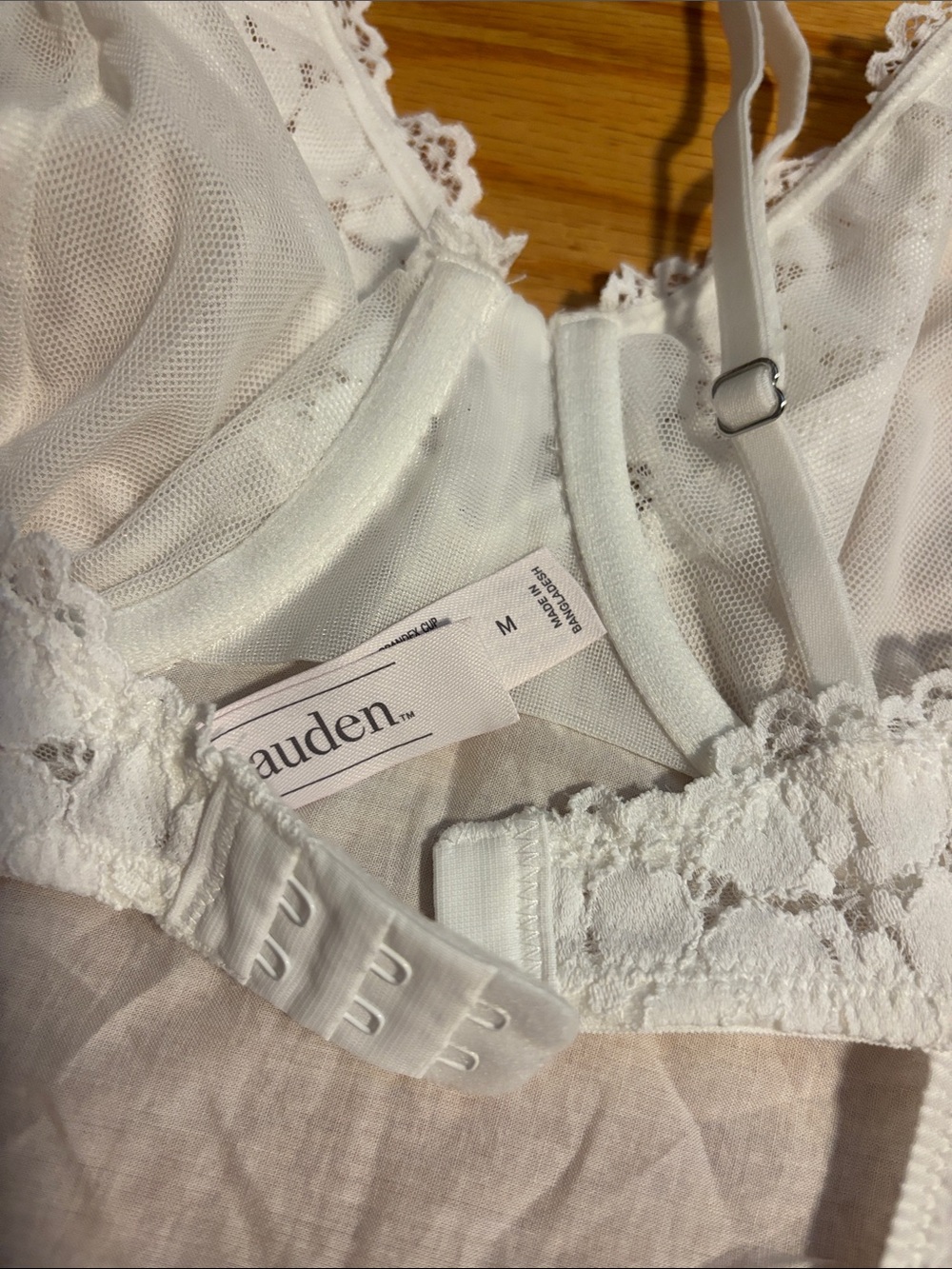 Auden Bridal Collection size Medium Teddy white lace dress